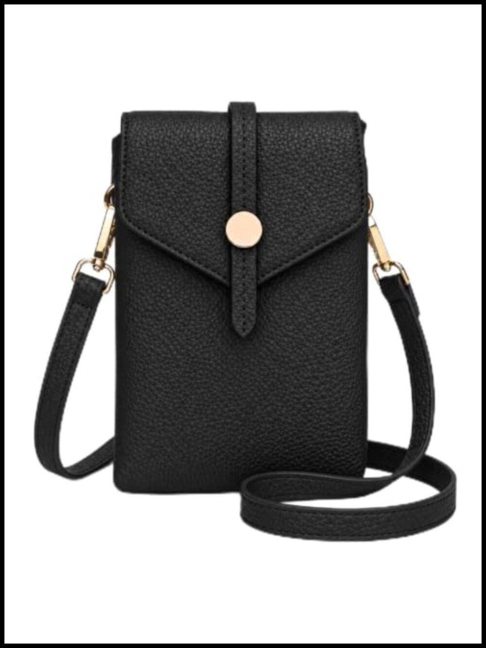 GAEKEAO Small Crossbody Bag Faux Leather Phone Purse Adjustable Strap